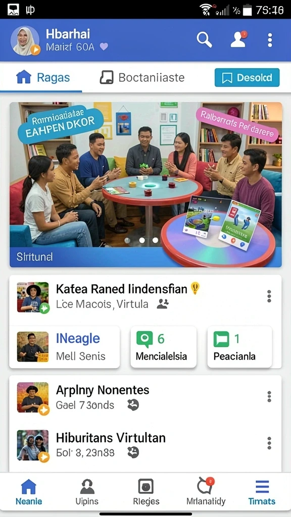 Deskripsi fitur komunitas yang aktif di 567TV.