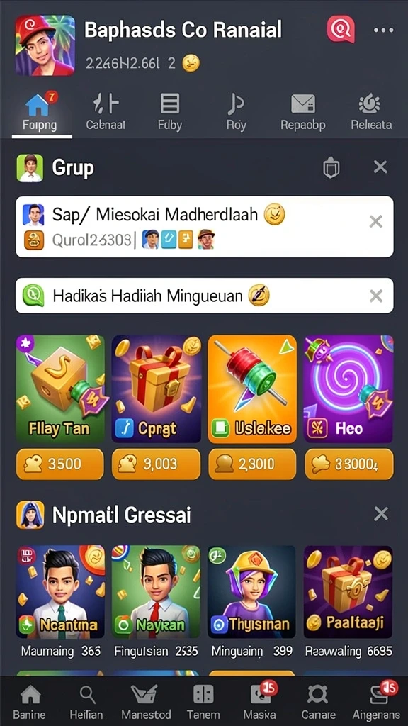 Tampilan awal yang menarik dan user-friendly.