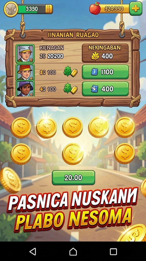 Banyak pilihan permainan dengan tema yang beragam.