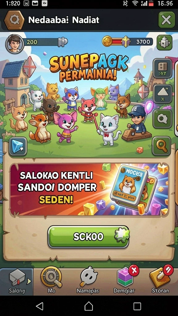 Beragam pilihan permainan yang seru dan menantang.