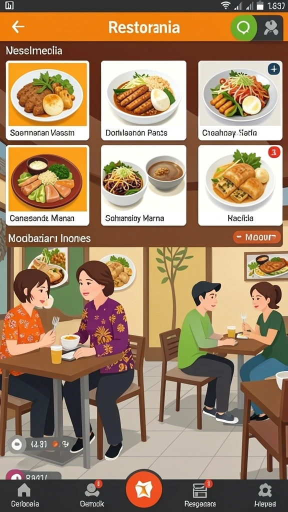 Tampilan antarmuka utama aplikasi BIGMSG.