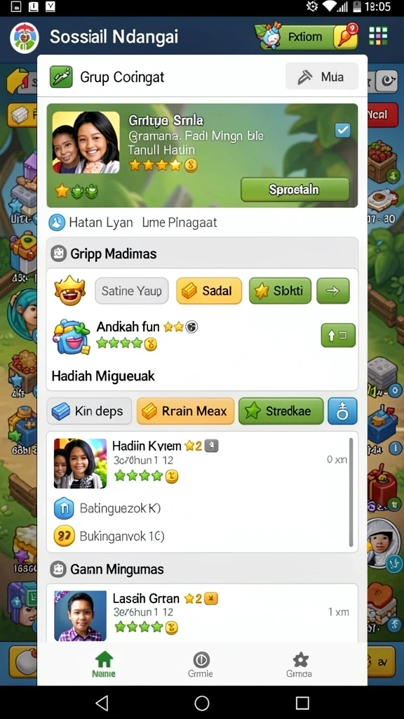 Mode multiplayer yang memungkinkan kompetisi seru.