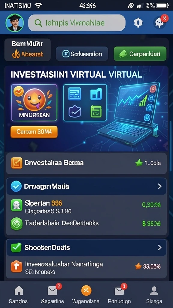Screenshot menampilkan level baru dan tantangan harian.