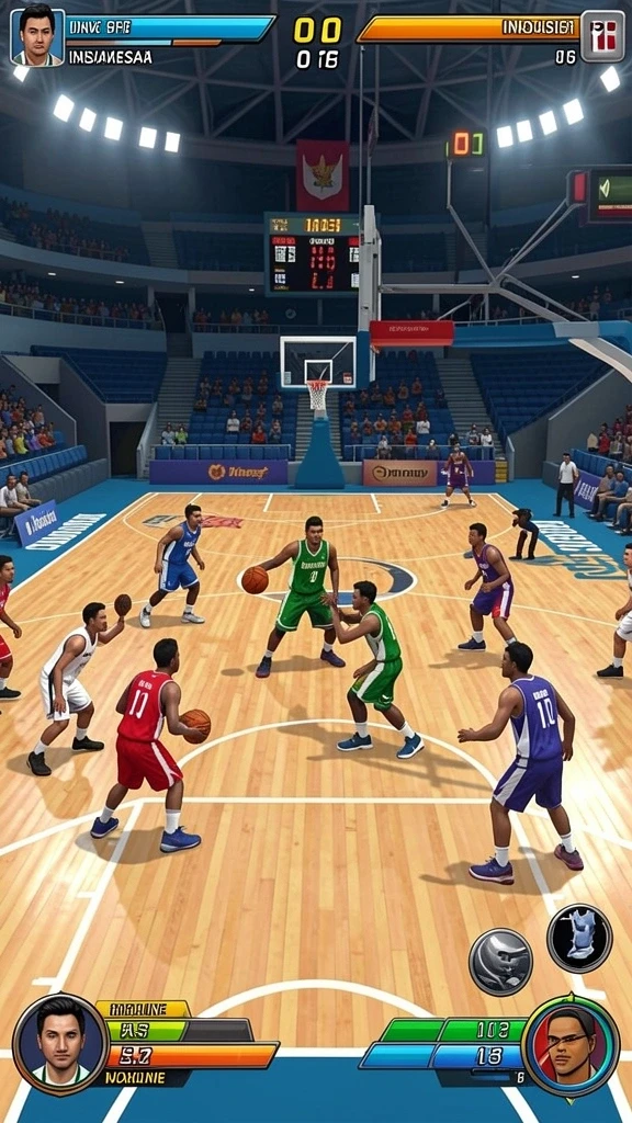Tampilan gameplay yang mendebarkan dan penuh aksi.
