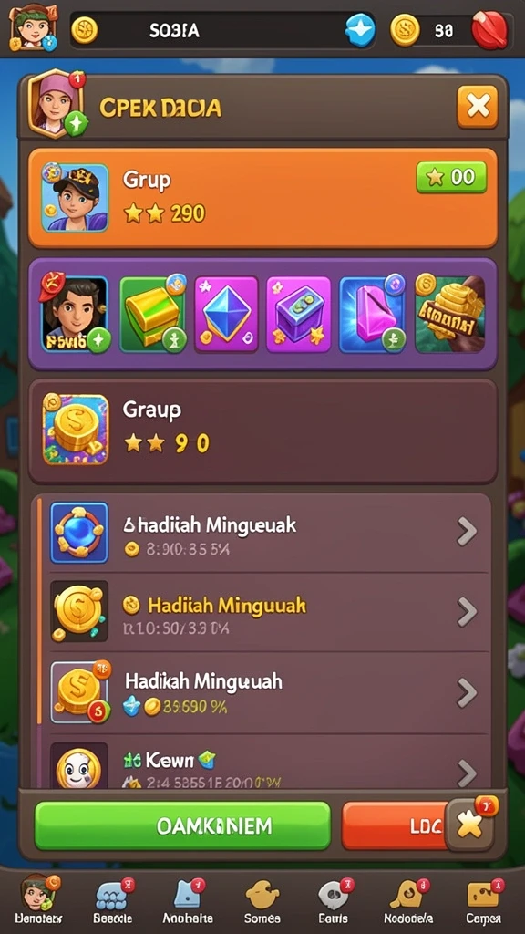 Tampilan awal game yang menarik.
