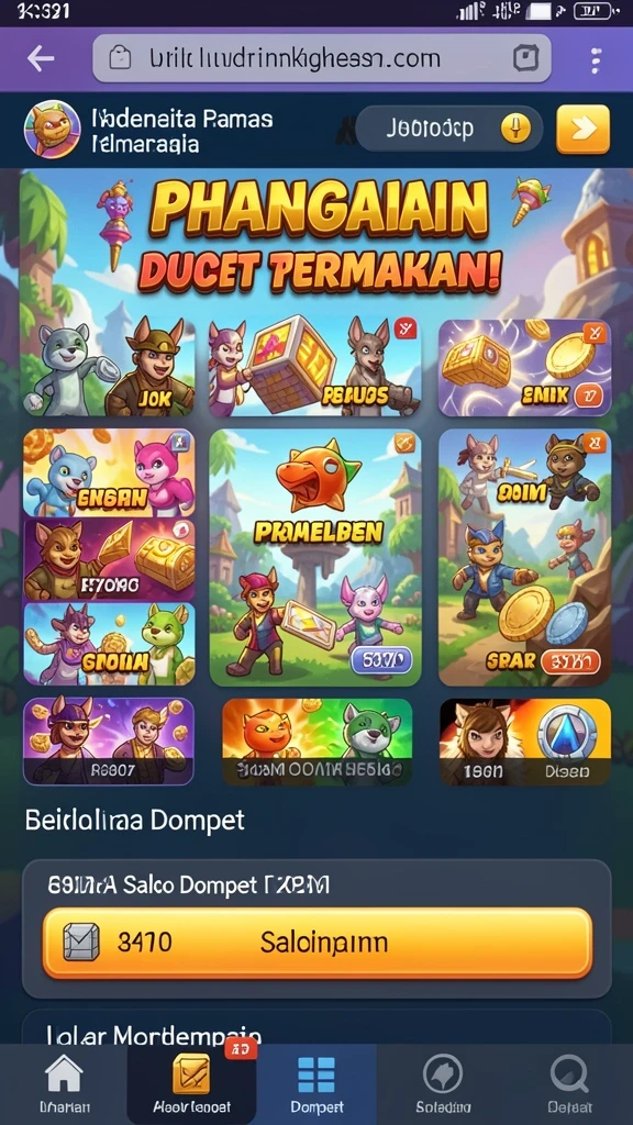 Tangkapan layar memperlihatkan fitur interaksi antar pemain.