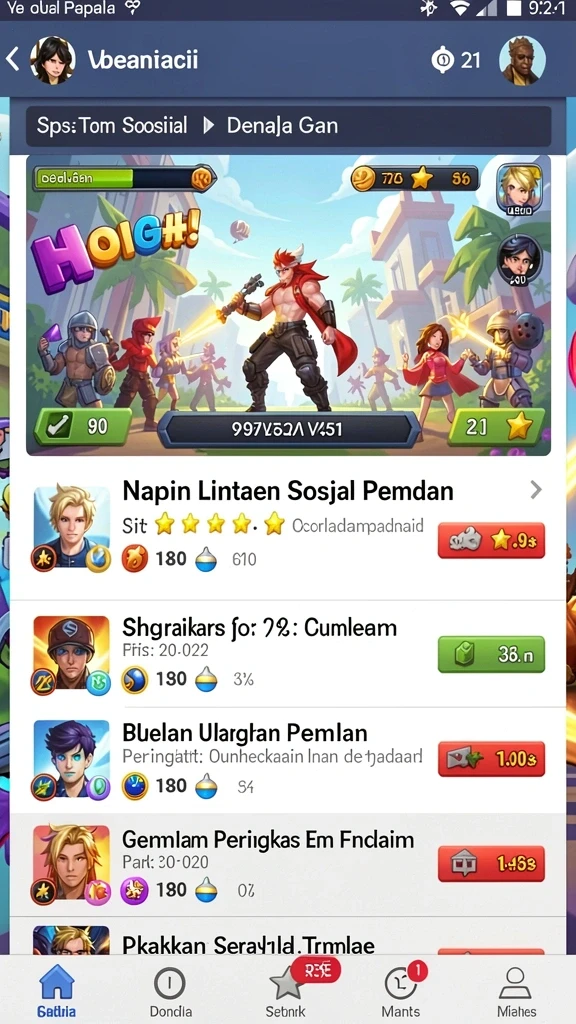 Tampilan antarmuka yang ramah pengguna.