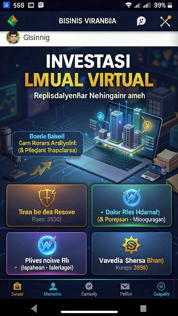 Layar tantangan harian KM777 yang menarik.