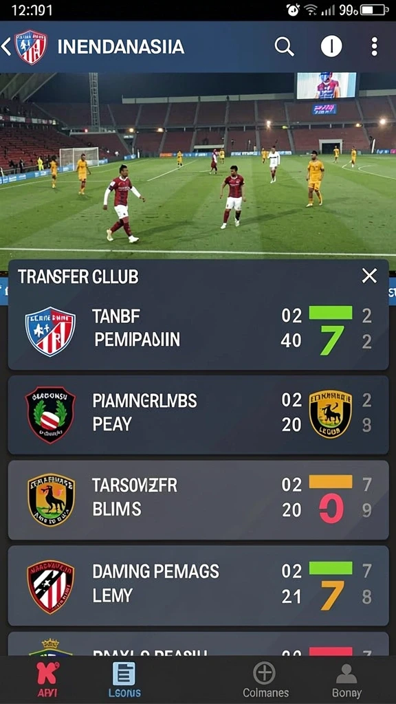 Menu pilihan mode permainan yang beragam.