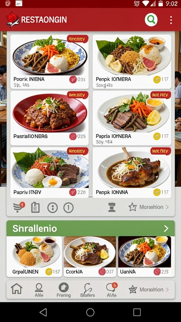 Tampilan antarmuka yang menarik dan user-friendly.