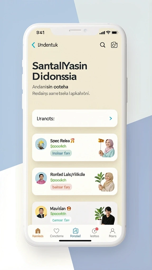 Tampilan home screen yang menawan dan intuitif.