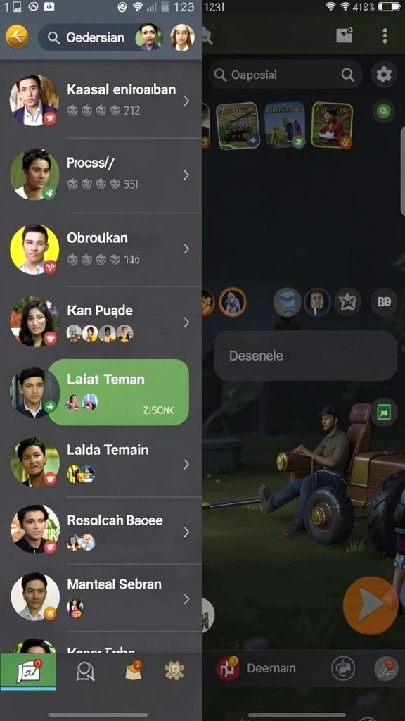 Tangkapan layar dari level menantang yang baru.