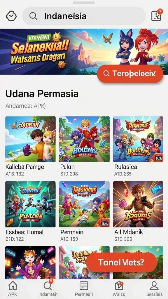 Tampilan antarmuka pengguna yang menarik dan intuitif.