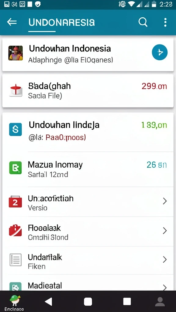 Tampilan antarmuka yang modern dan user-friendly.