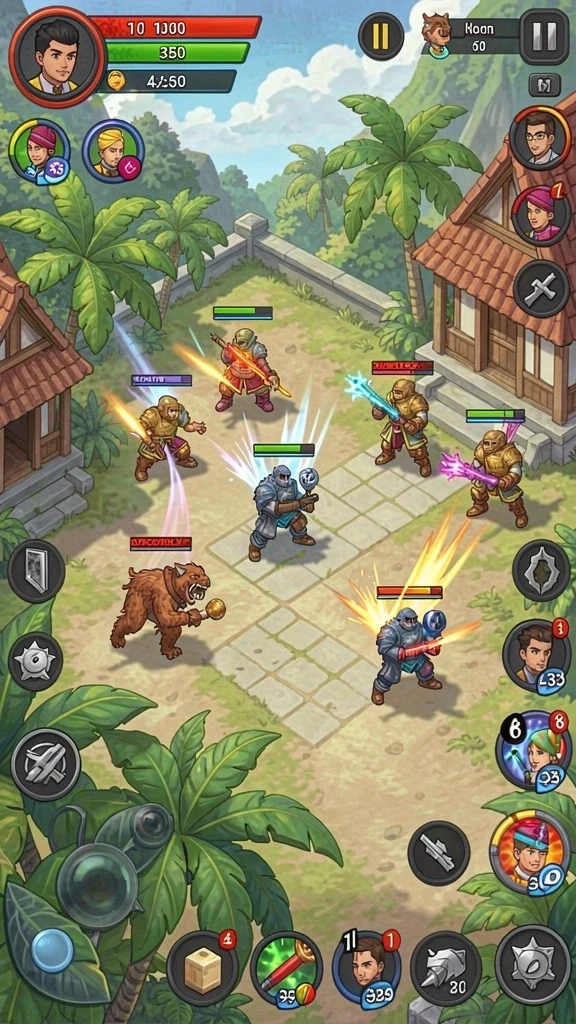 Tampilan grafis yang menarik dan penuh warna.