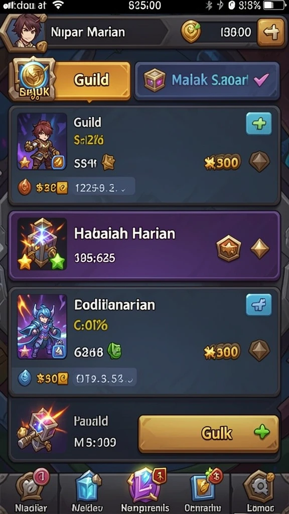Fitur turnamen harian yang mengasyikkan.